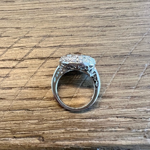 Premier Designs Cushion Cut Champagne Colored Ring - Picture 5 of 11